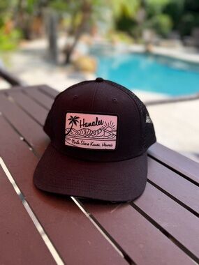 Legacy Black Trucker Cap with black and white Logo Accents